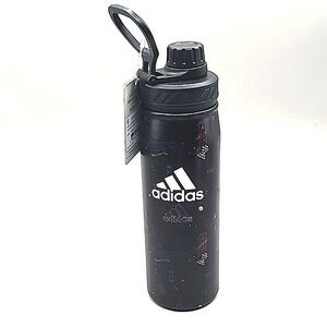 Adidas Black Stainless Steel Tumbler with Designs, 20 oz NWT